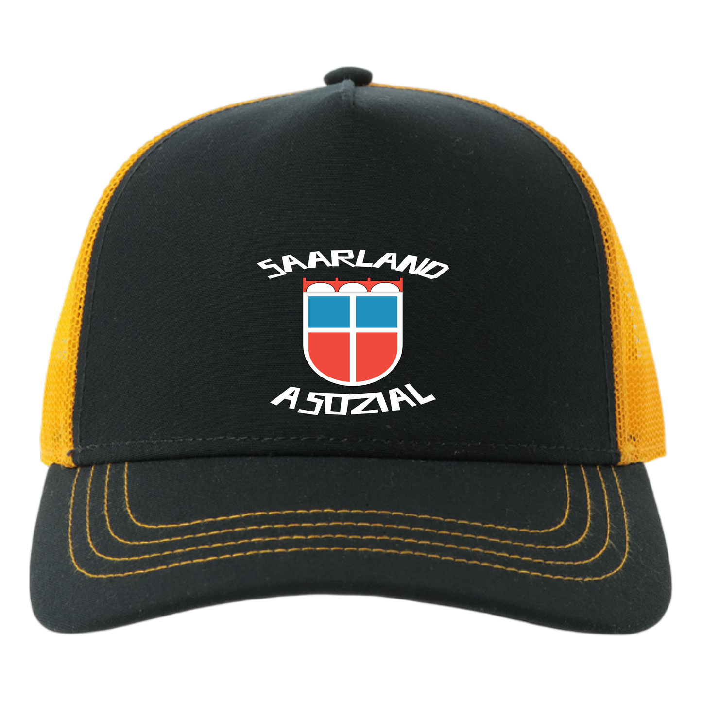 Saarland asozial No1 Cap - UNISEX - weiße Optik