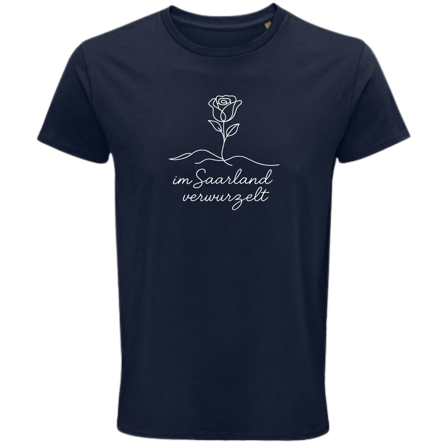 Im Saarland verwurzelt Shirt - UNISEX - weiße Optik