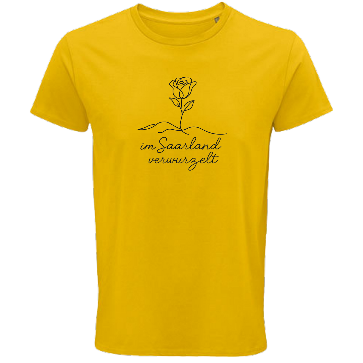 Im Saarland verwurzelt Shirt - UNISEX - schwarze Optik
