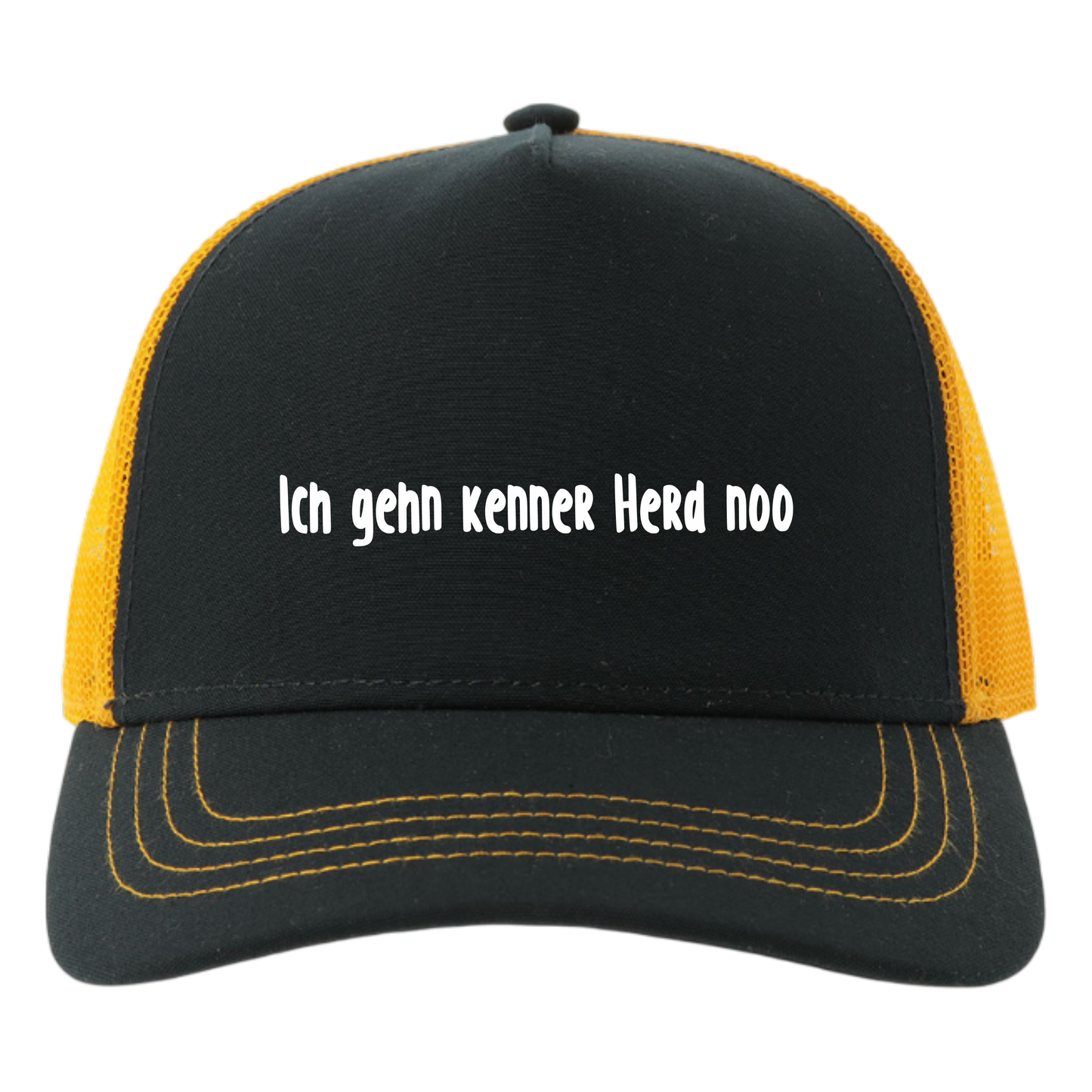 Ich gehn kenner Herd noo Cap - UNISEX - Weiße Optik