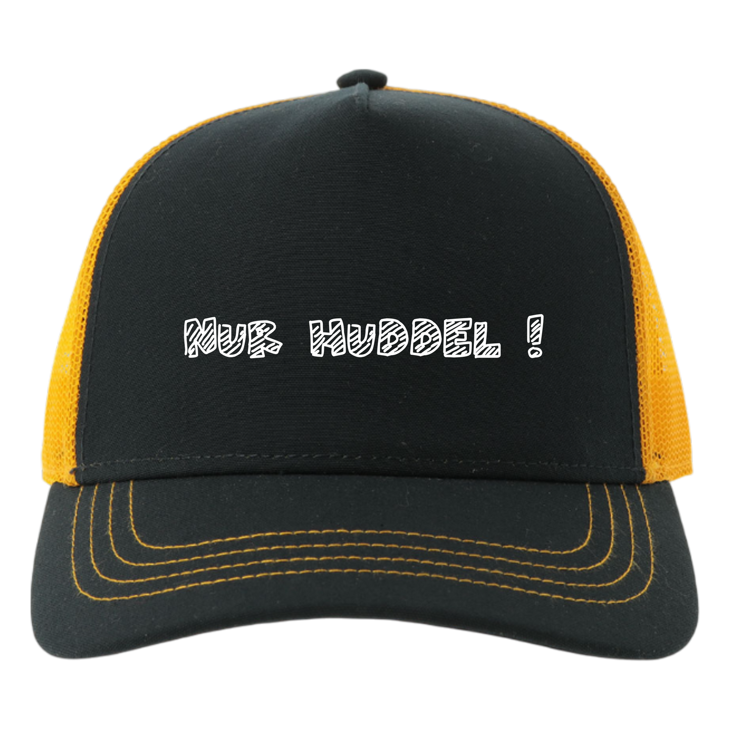Nur Huddel! Cap - UNISEX - Weiße Optik