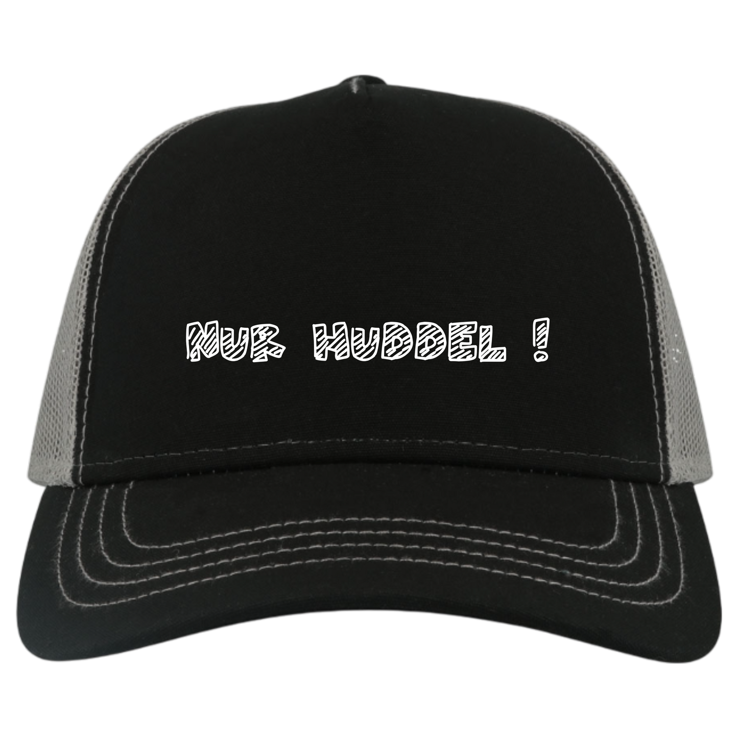 Nur Huddel! Cap - UNISEX - Weiße Optik