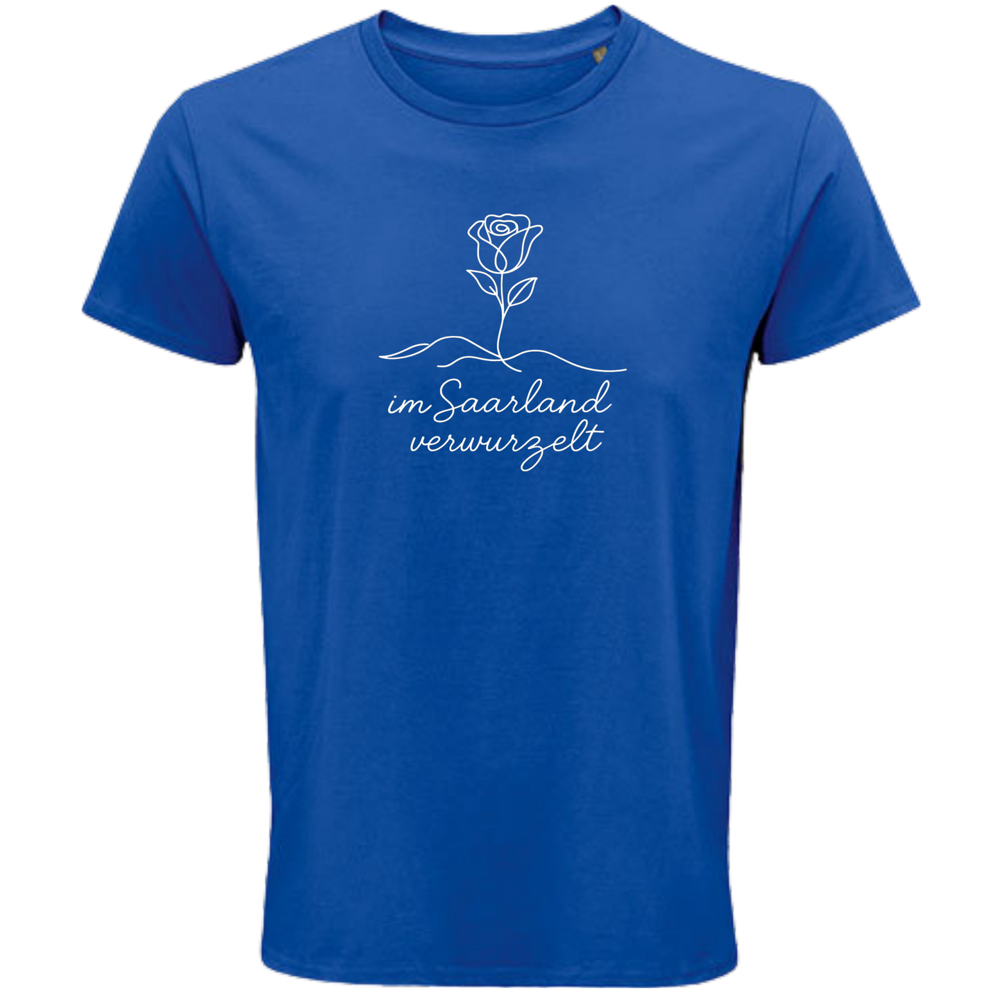 Im Saarland verwurzelt Shirt - UNISEX - weiße Optik