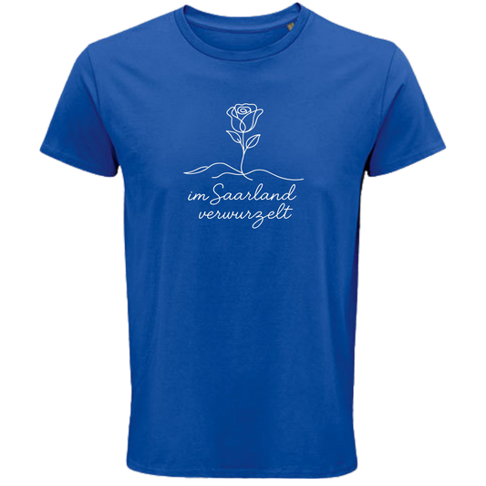 Im Saarland verwurzelt Shirt - UNISEX - weiße Optik