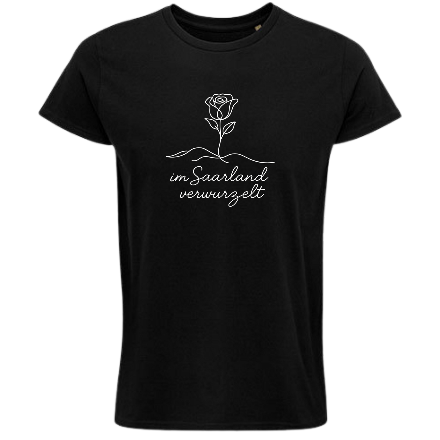 Im Saarland verwurzelt Shirt - UNISEX - weiße Optik
