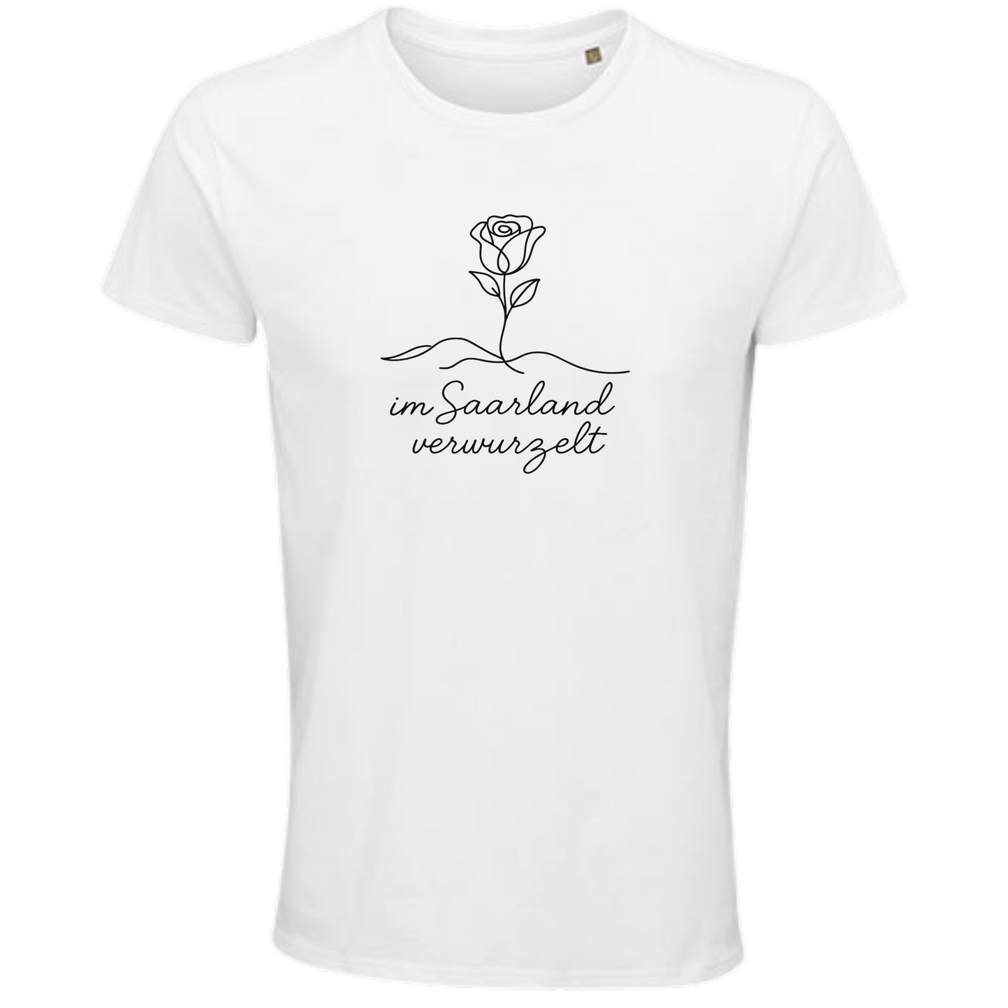 Im Saarland verwurzelt Shirt - UNISEX - schwarze Optik