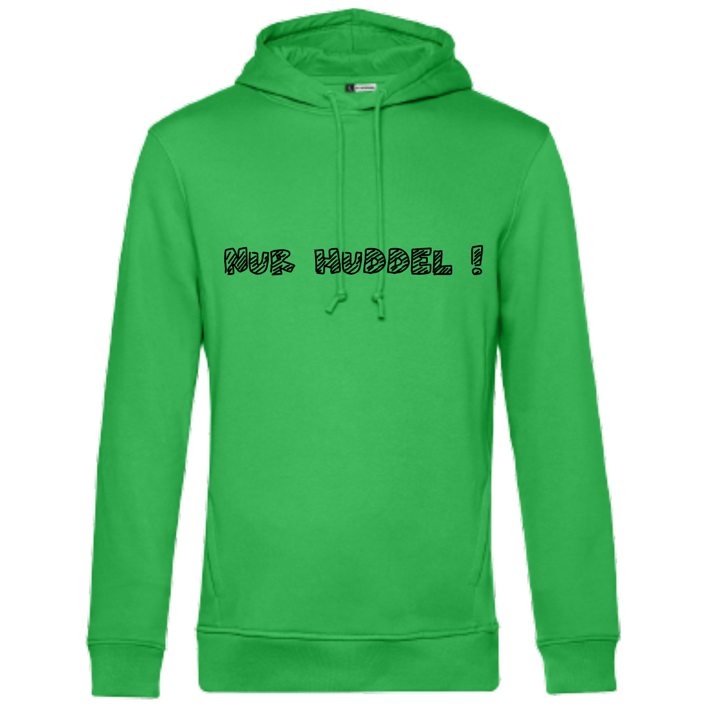 Nur Huddel ! Hoodie - UNISEX - Schwarze Optik