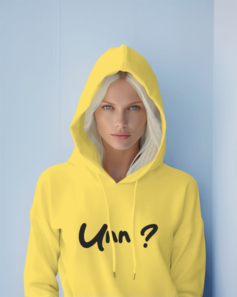 Unn ? Hoodie - UNISEX - Schwarze Optik