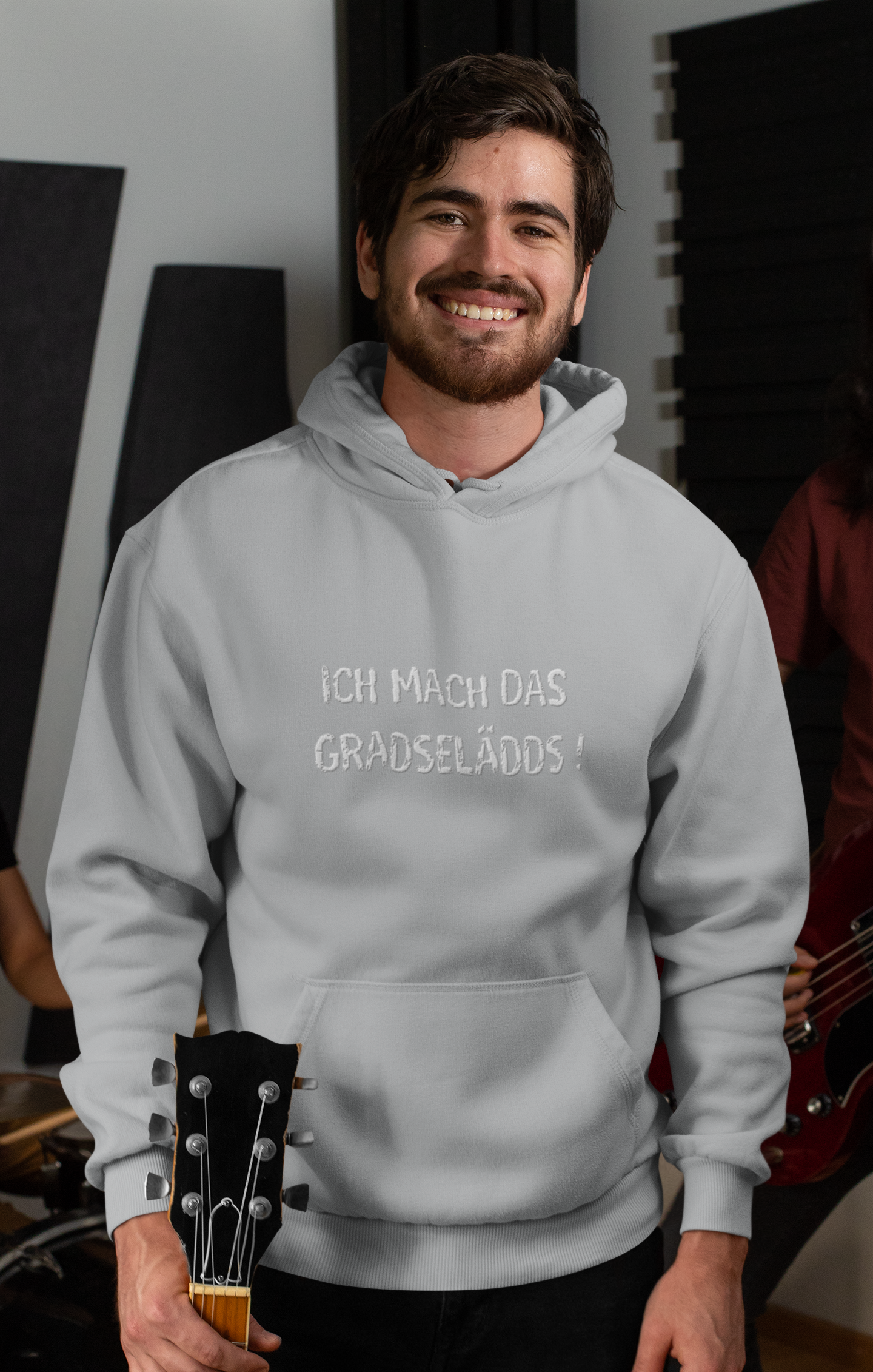 Das mach ich GRADSELÄDDS Hoodie - UNISEX - Weiße Optik