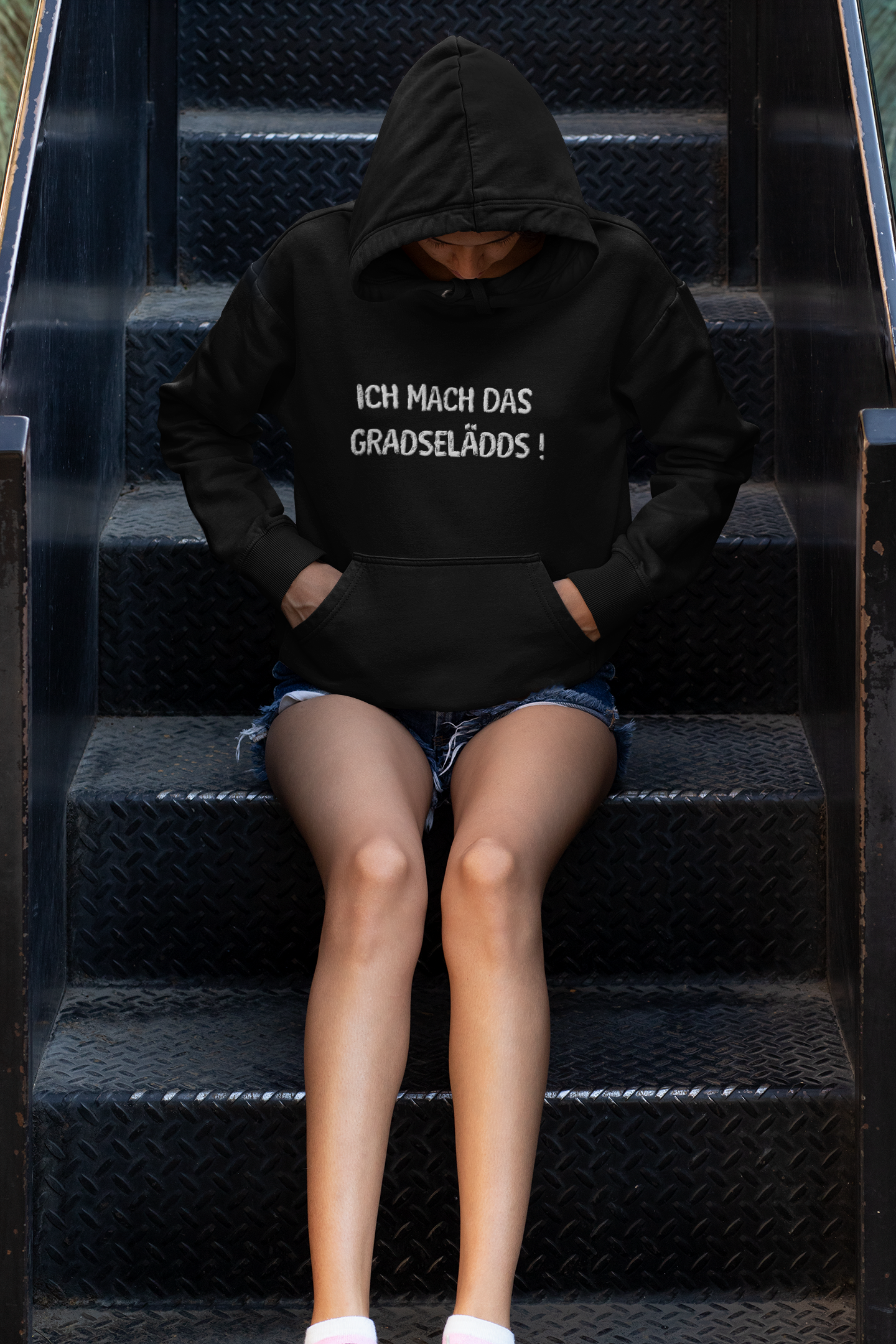 Das mach ich GRADSELÄDDS Hoodie - UNISEX - Weiße Optik