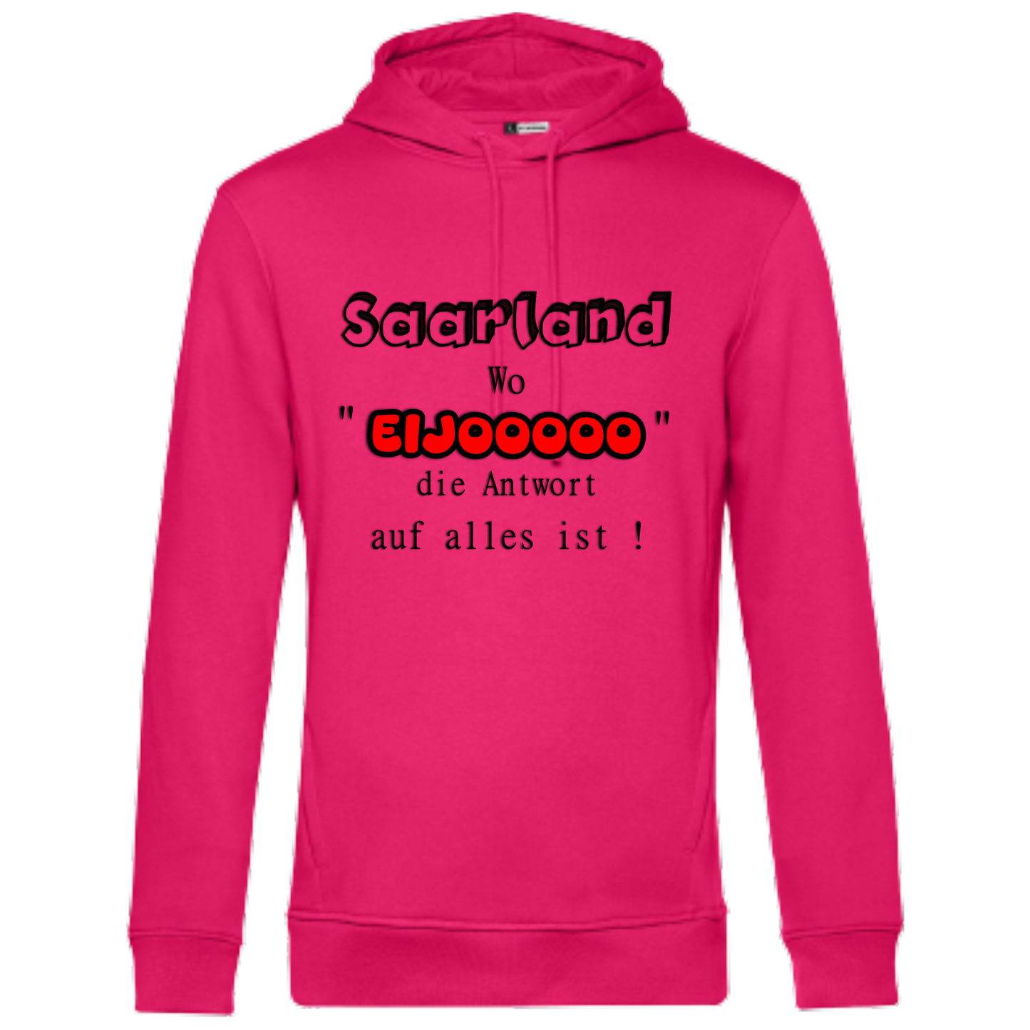 EIJOOOOO Hoodie - UNISEX - Schwarze Optik