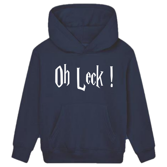 Oh Leck Hoodie Kids weiße Optik