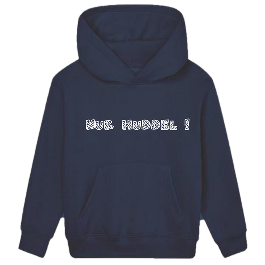 Nur Huddel Hoodie Kids weiße Optik