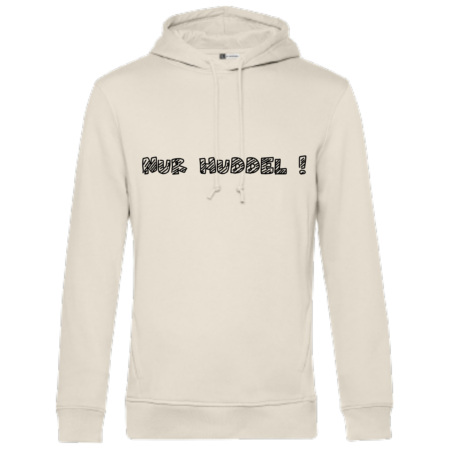 Nur Huddel ! Hoodie - UNISEX - Schwarze Optik