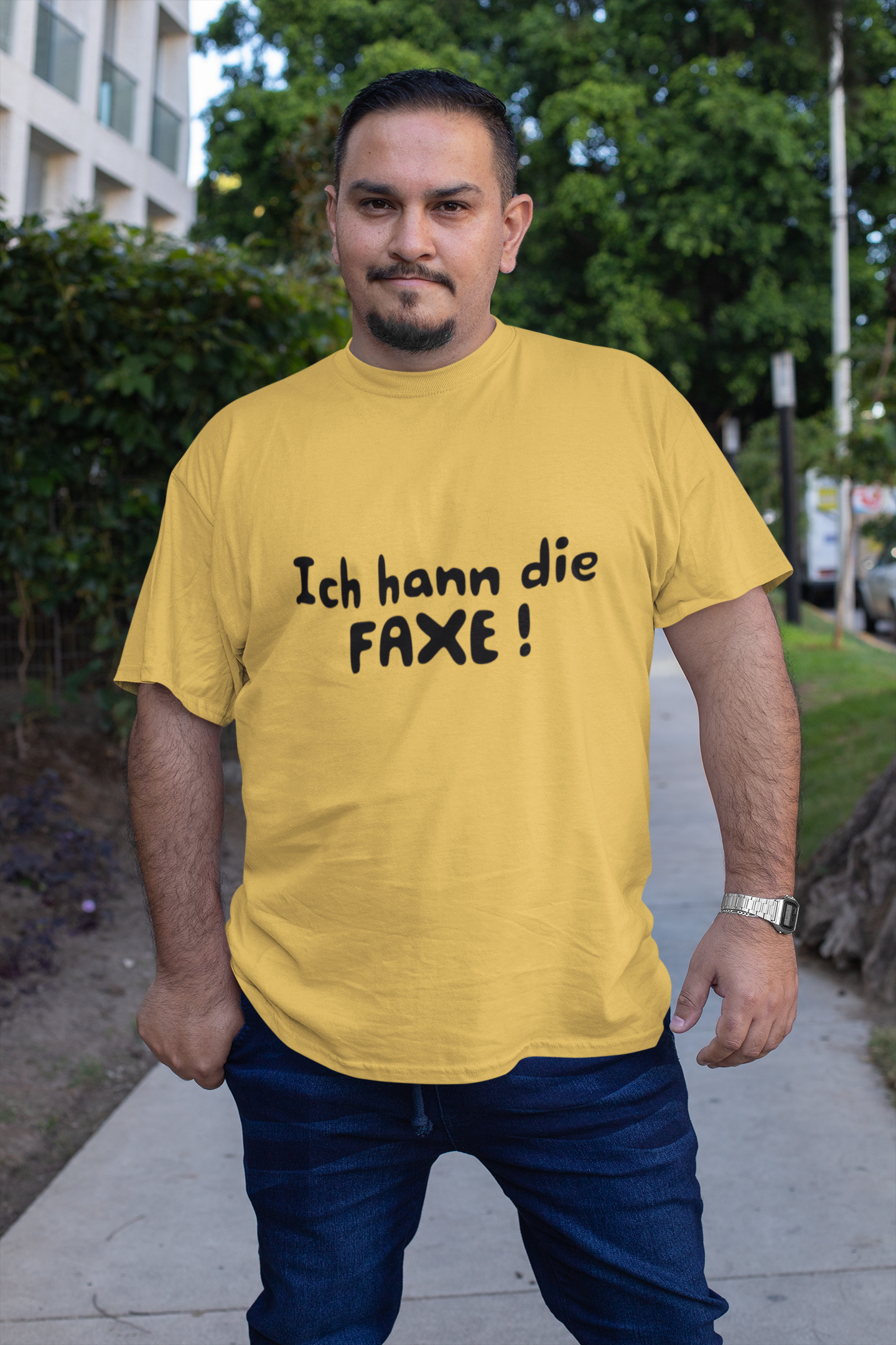 Ich hann die Faxe ! Shirt - UNISEX - schwarze Optik