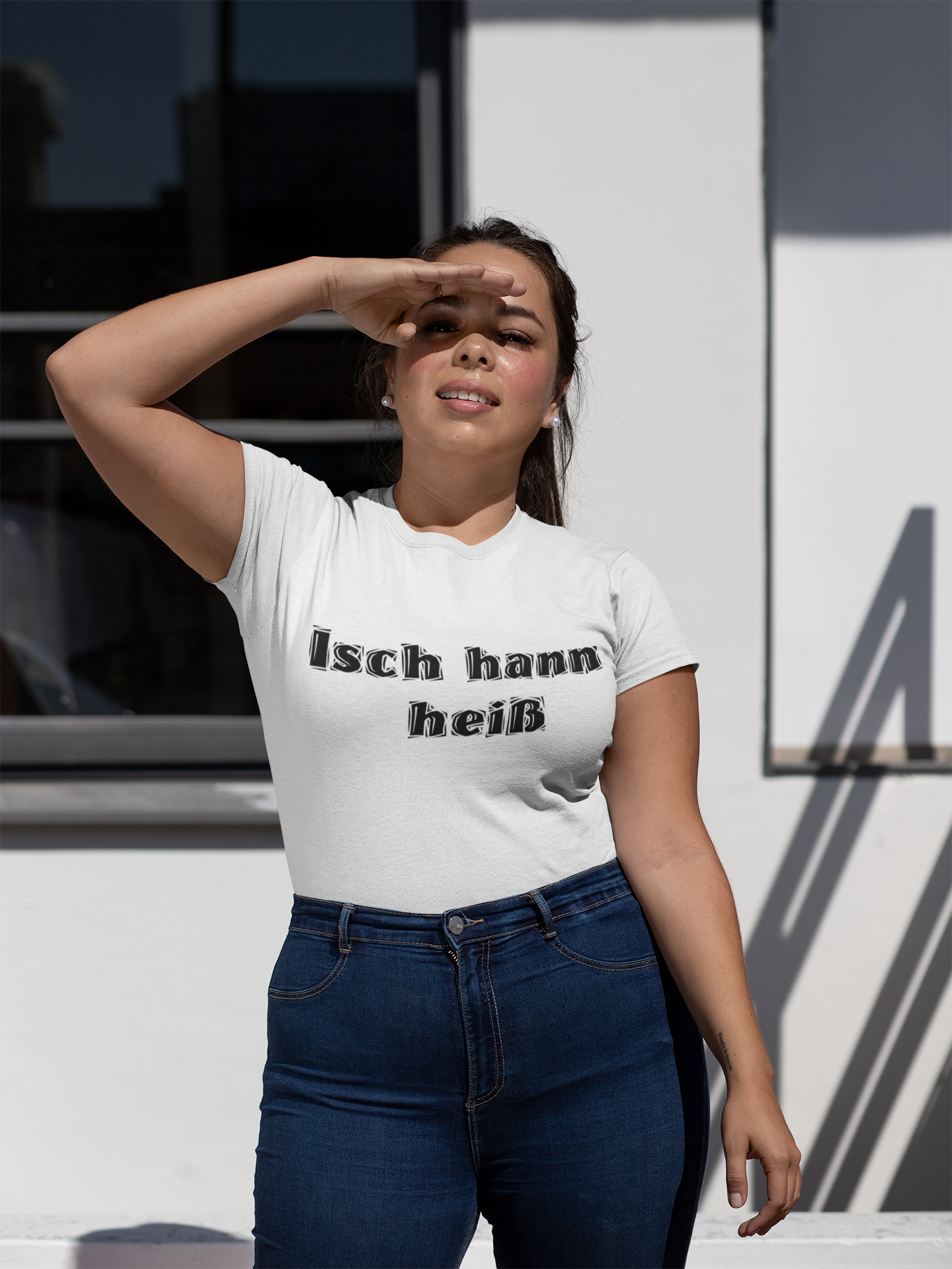 Isch hann heiß ! Shirt - UNISEX - schwarze Optik