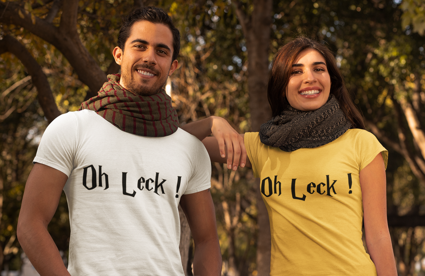 O Leck Shirt - UNISEX - schwarze Optik