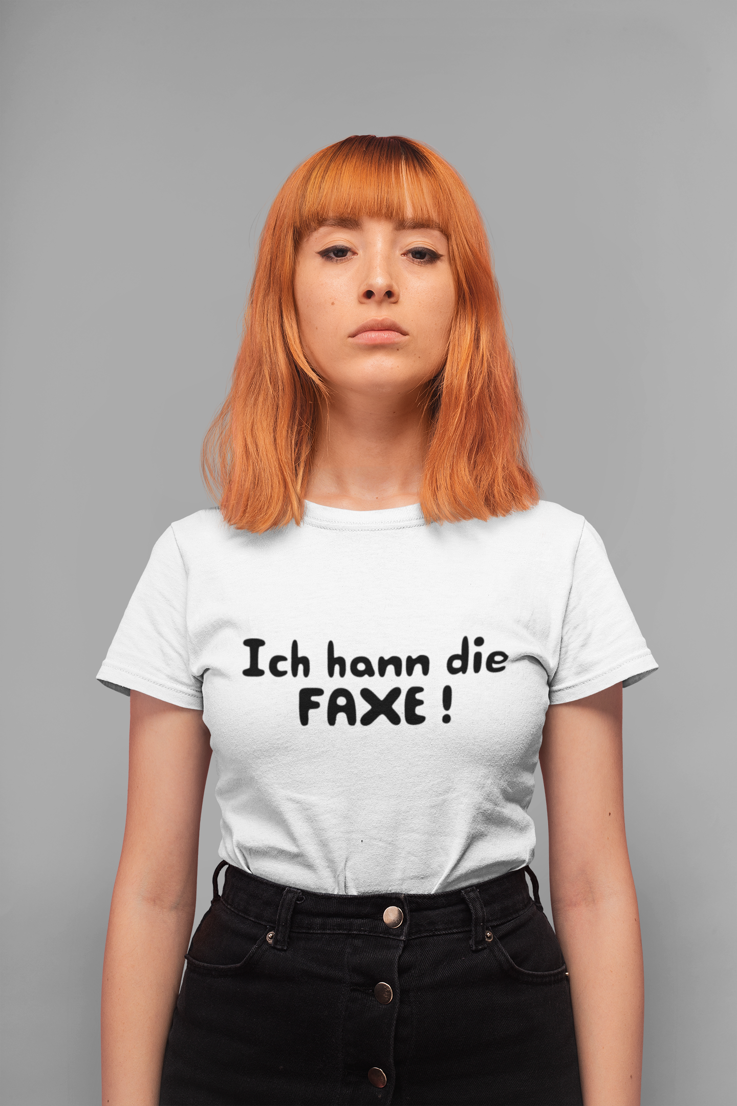 Ich hann die Faxe ! Shirt - UNISEX - schwarze Optik