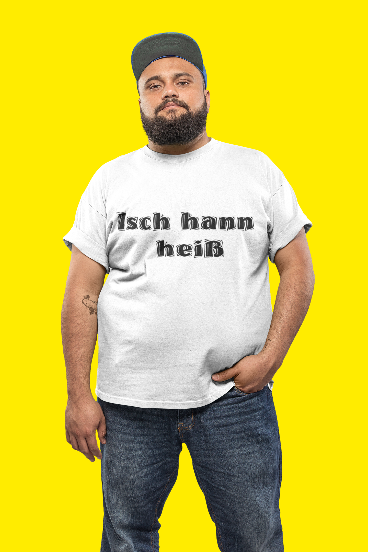 Isch hann heiß ! Shirt - UNISEX - schwarze Optik