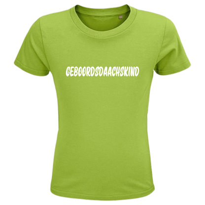 Geboordsdaachskind  Shirt Kids - versch.Farben - Unisex - Weiße Optik