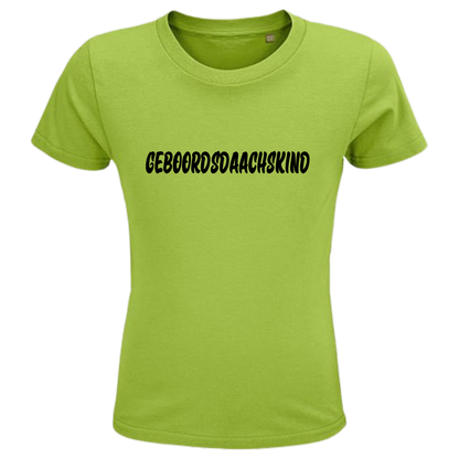 Geboordsdaachskind Shirt Kids - versch.Farben - Unisex - Schwarze Optik