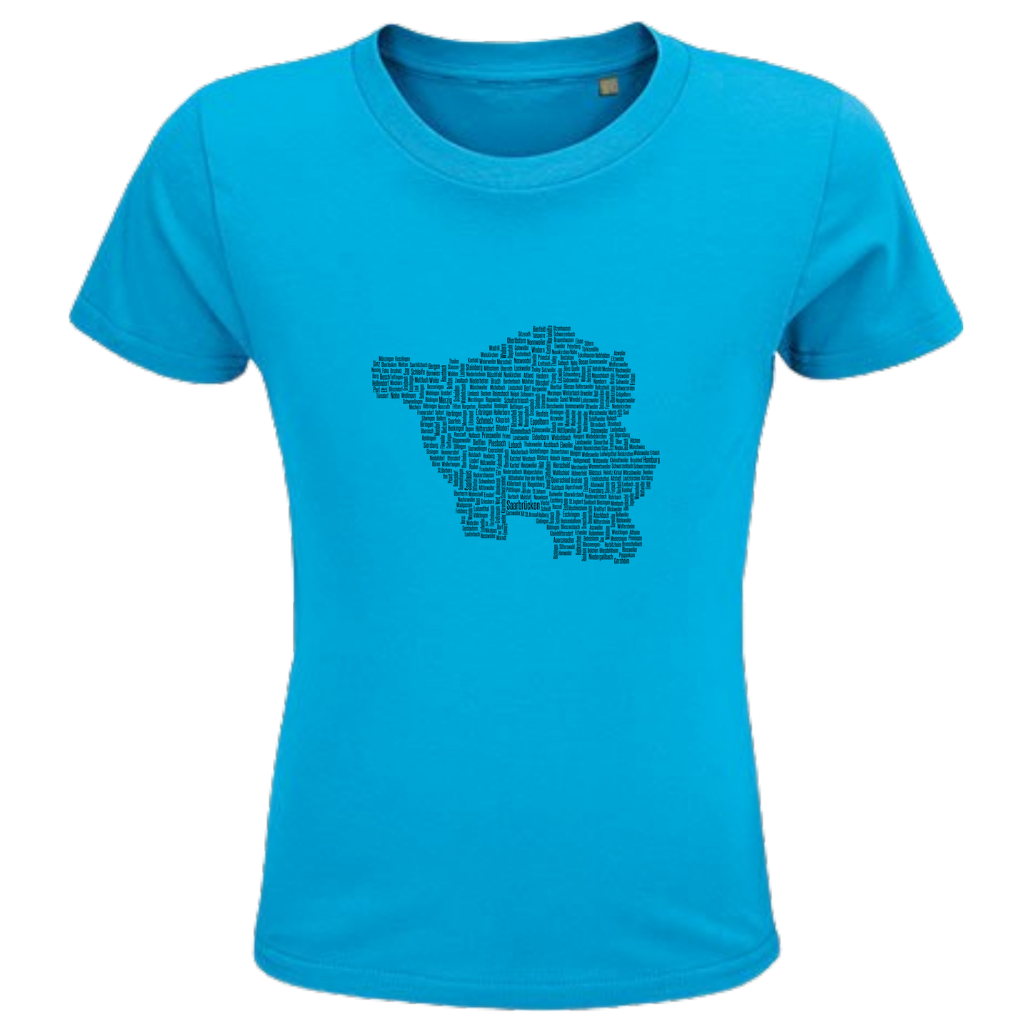 Saarland Original Shirt Kids - versch.Farben - Unisex -Schwarze Optik