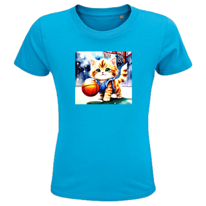 Die Basketballkatze Shirt Kids