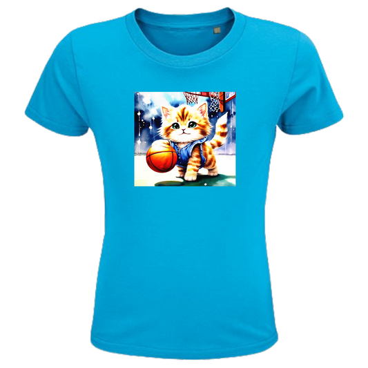 Die Basketballkatze Shirt Kids