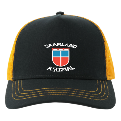 Saarland asozial No1 Cap - UNISEX - weiße Optik