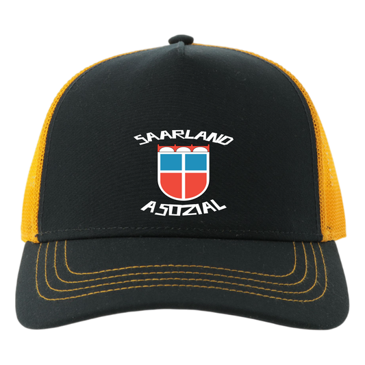 Saarland asozial No1 Cap - UNISEX - weiße Optik