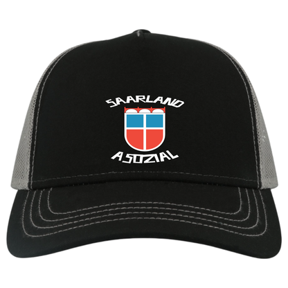 Saarland asozial No1 Cap - UNISEX - weiße Optik