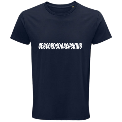 Geboordsdaachskind Shirt - UNISEX - weiße Optik