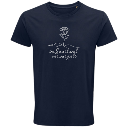 Im Saarland verwurzelt Shirt - UNISEX - weiße Optik