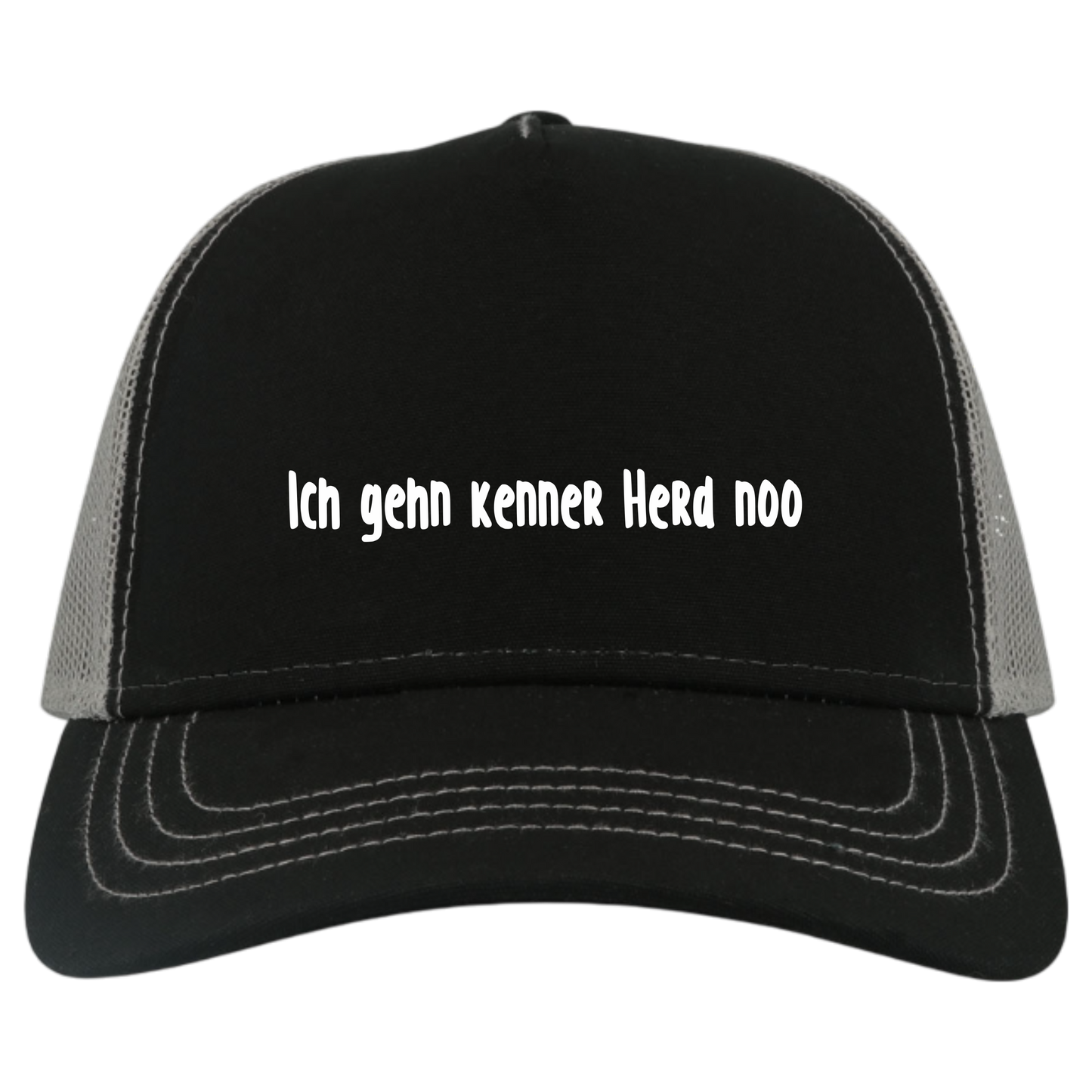 Ich gehn kenner Herd noo Cap - UNISEX - Weiße Optik