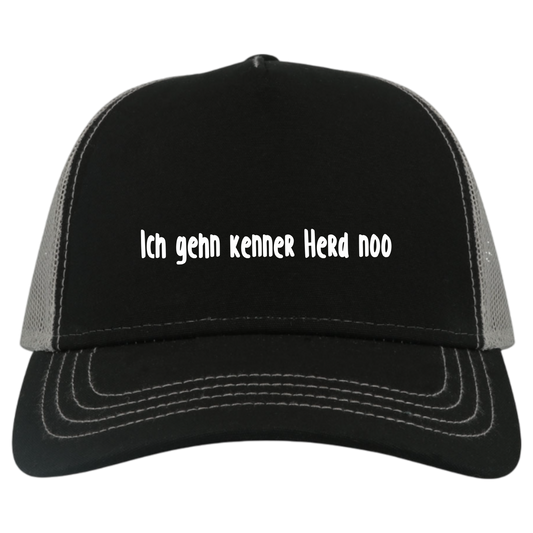 Ich gehn kenner Herd noo Cap - UNISEX - Weiße Optik