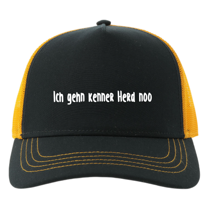 Ich gehn kenner Herd noo Cap - UNISEX - Weiße Optik