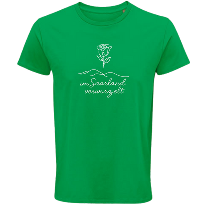 Im Saarland verwurzelt Shirt - UNISEX - weiße Optik