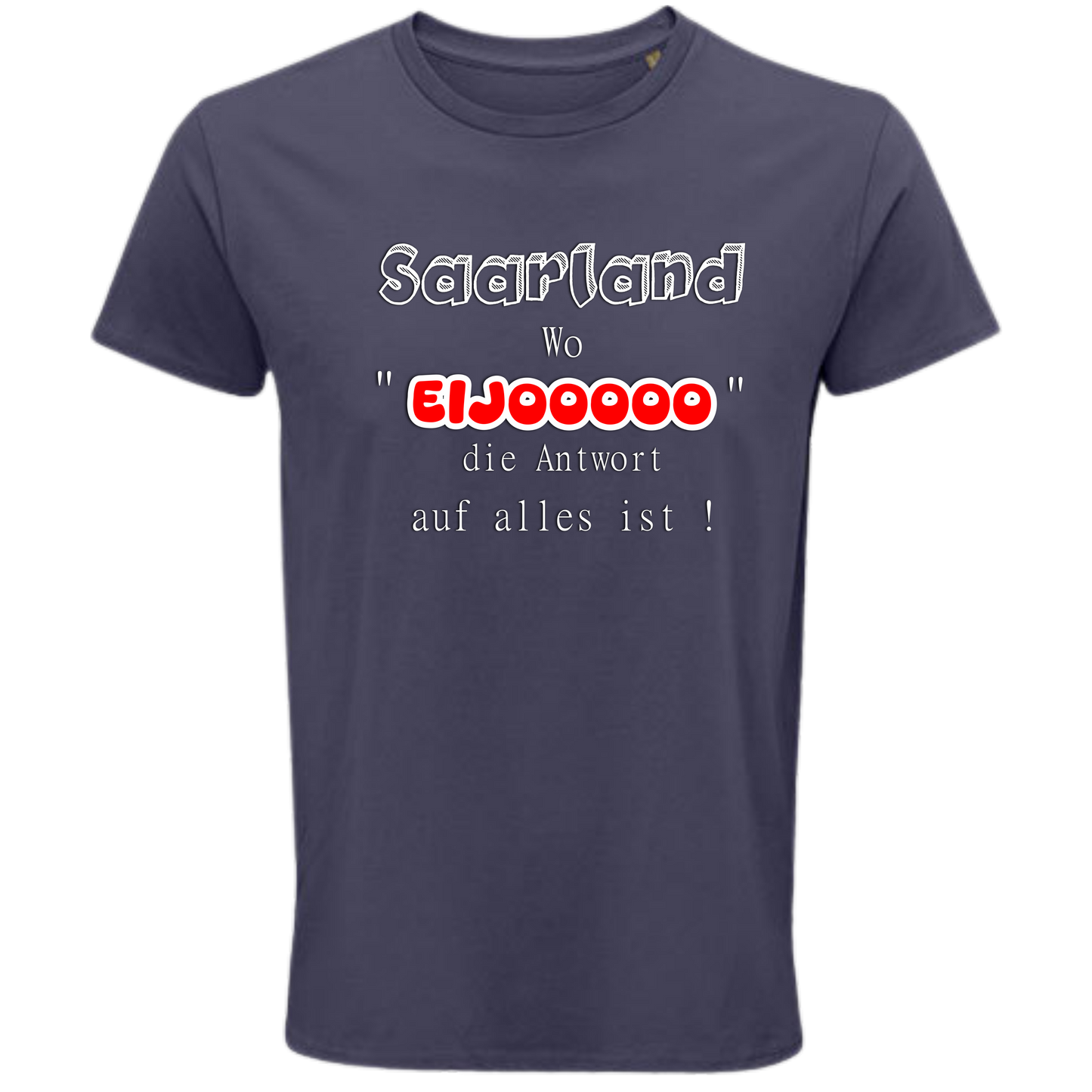 EIJOOOOO Shirt - UNISEX - weiße Optik