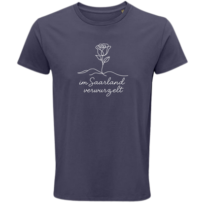 Im Saarland verwurzelt Shirt - UNISEX - weiße Optik