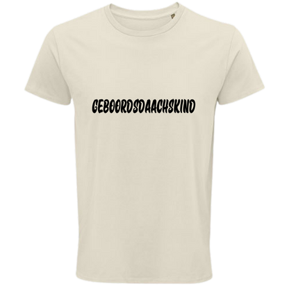 Geboordsdaachskind Shirt - UNISEX - schwarze Optik