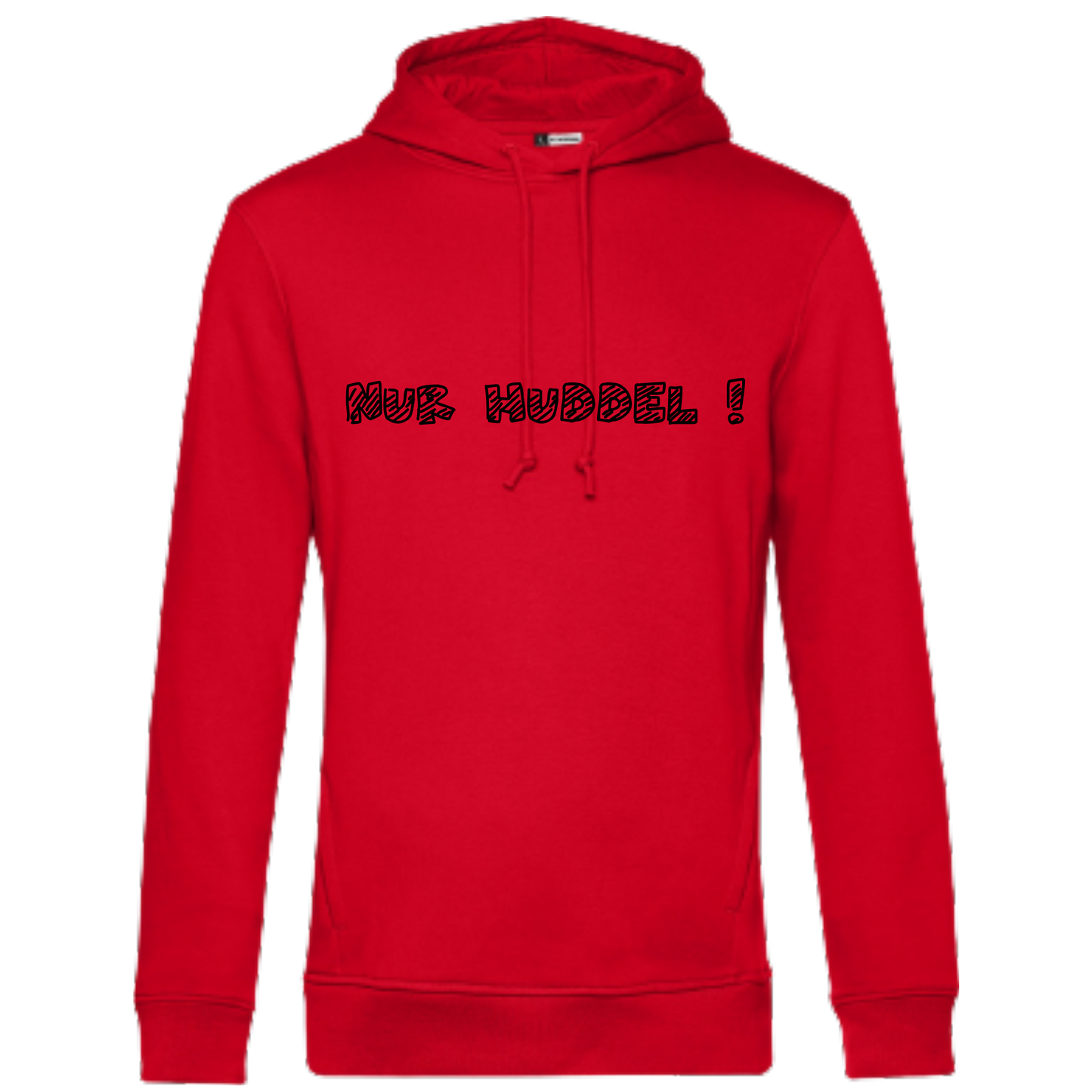 Nur Huddel !  Hoodie - UNISEX - Schwarze Optik