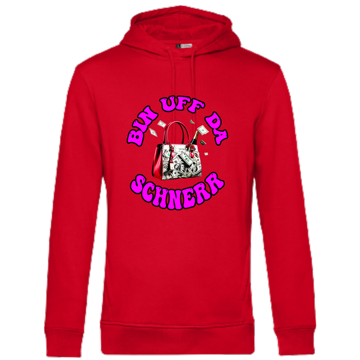 Bin uff da Schnerr Hoodie - UNISEX - Schwarze Optik