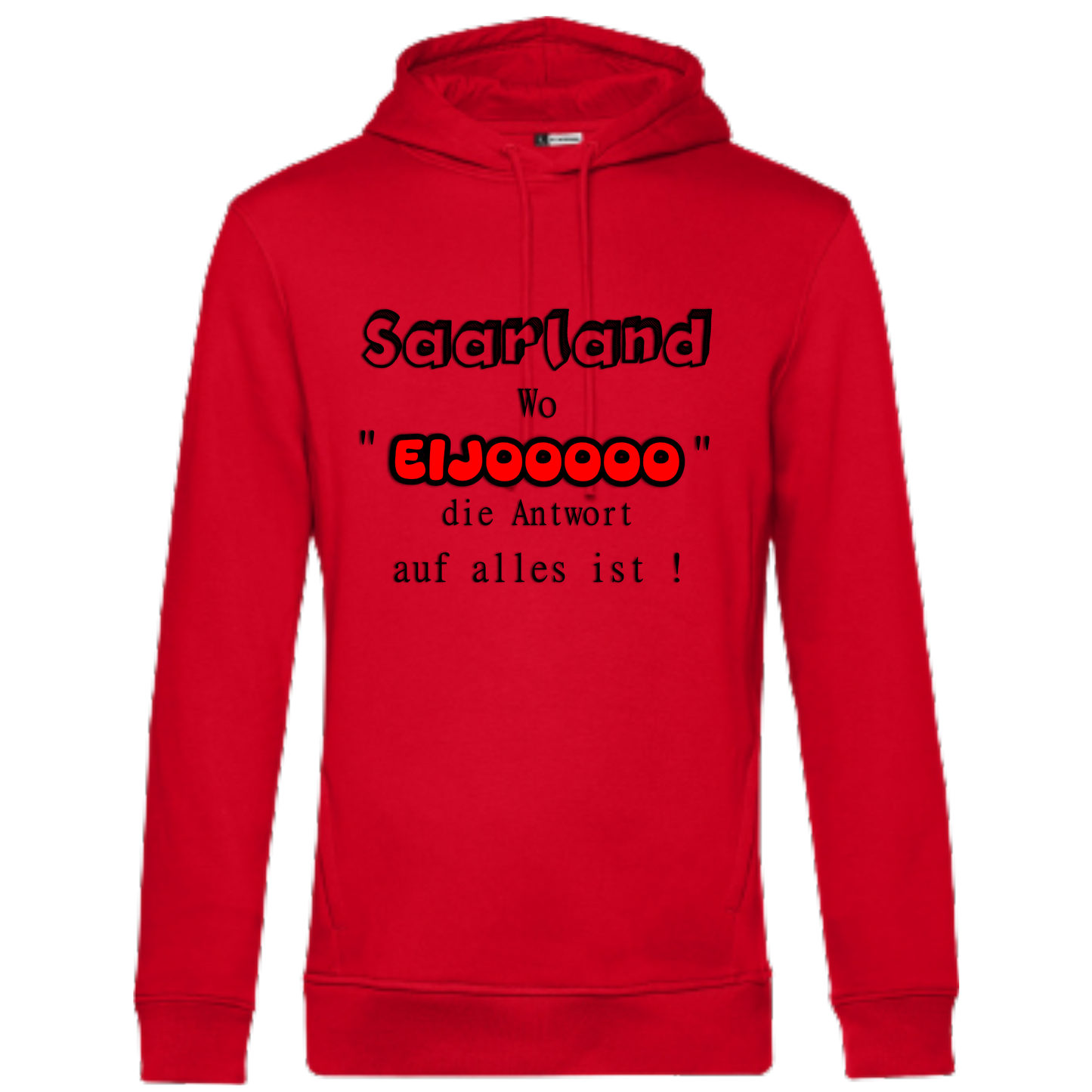 EIJOOOOO Hoodie - UNISEX - Schwarze Optik