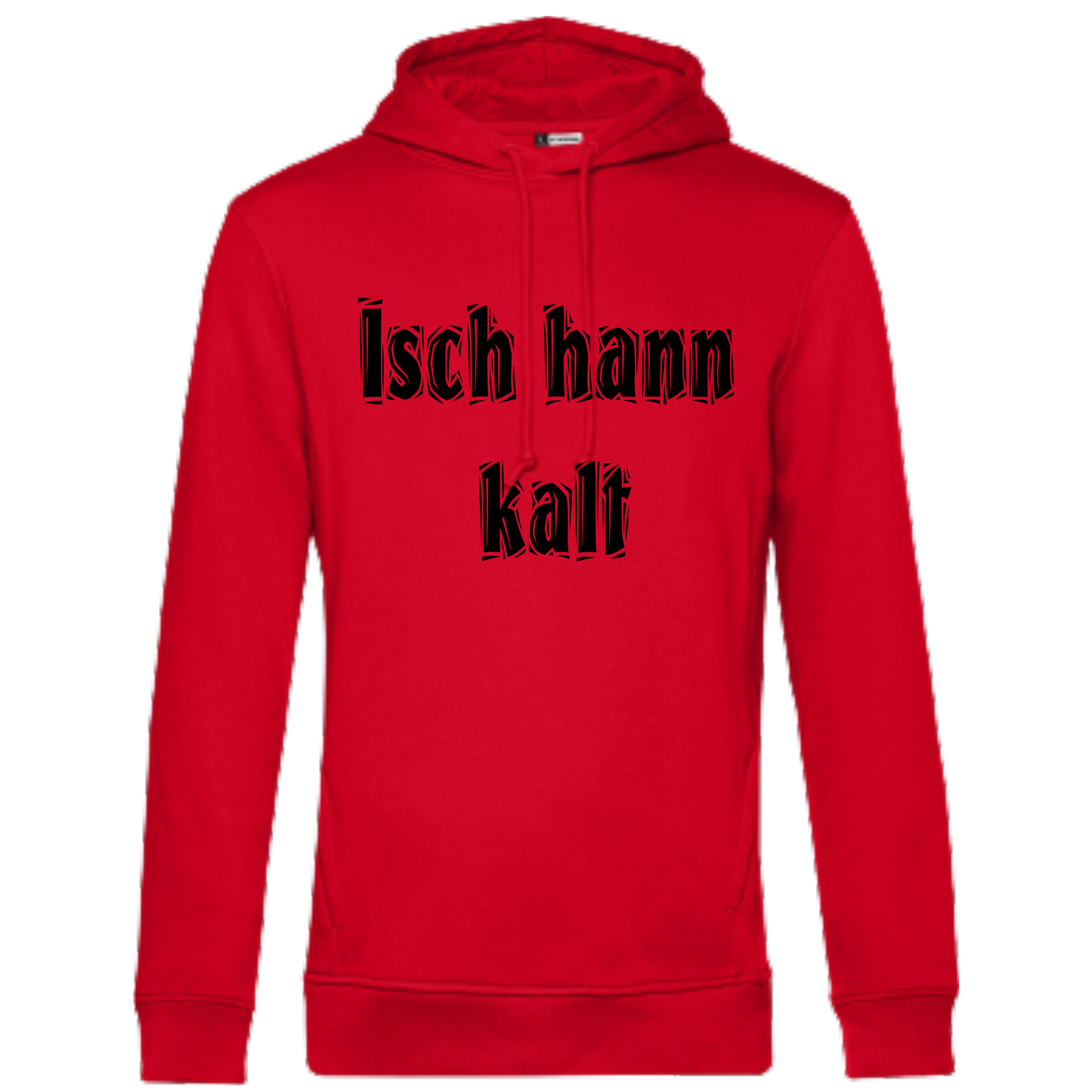 Isch hann kalt Hoodie - UNISEX - Schwarze Optik