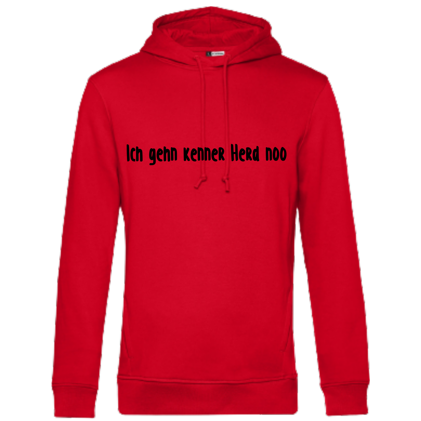 Ich gehn kenner Herd noo Hoodie - UNISEX - Schwarze Optik