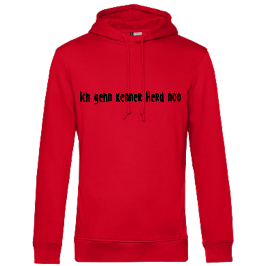 Ich gehn kenner Herd noo Hoodie - UNISEX - Schwarze Optik