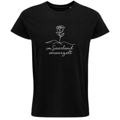 Im Saarland verwurzelt Shirt - UNISEX - weiße Optik