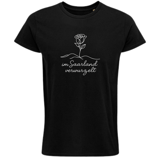 Im Saarland verwurzelt Shirt - UNISEX - weiße Optik