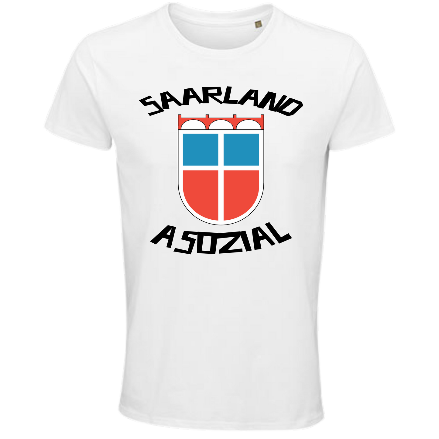 Saarland asozial Shirt No1 - UNISEX - schwarze Optik