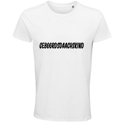 Geboordsdaachskind Shirt - UNISEX - schwarze Optik